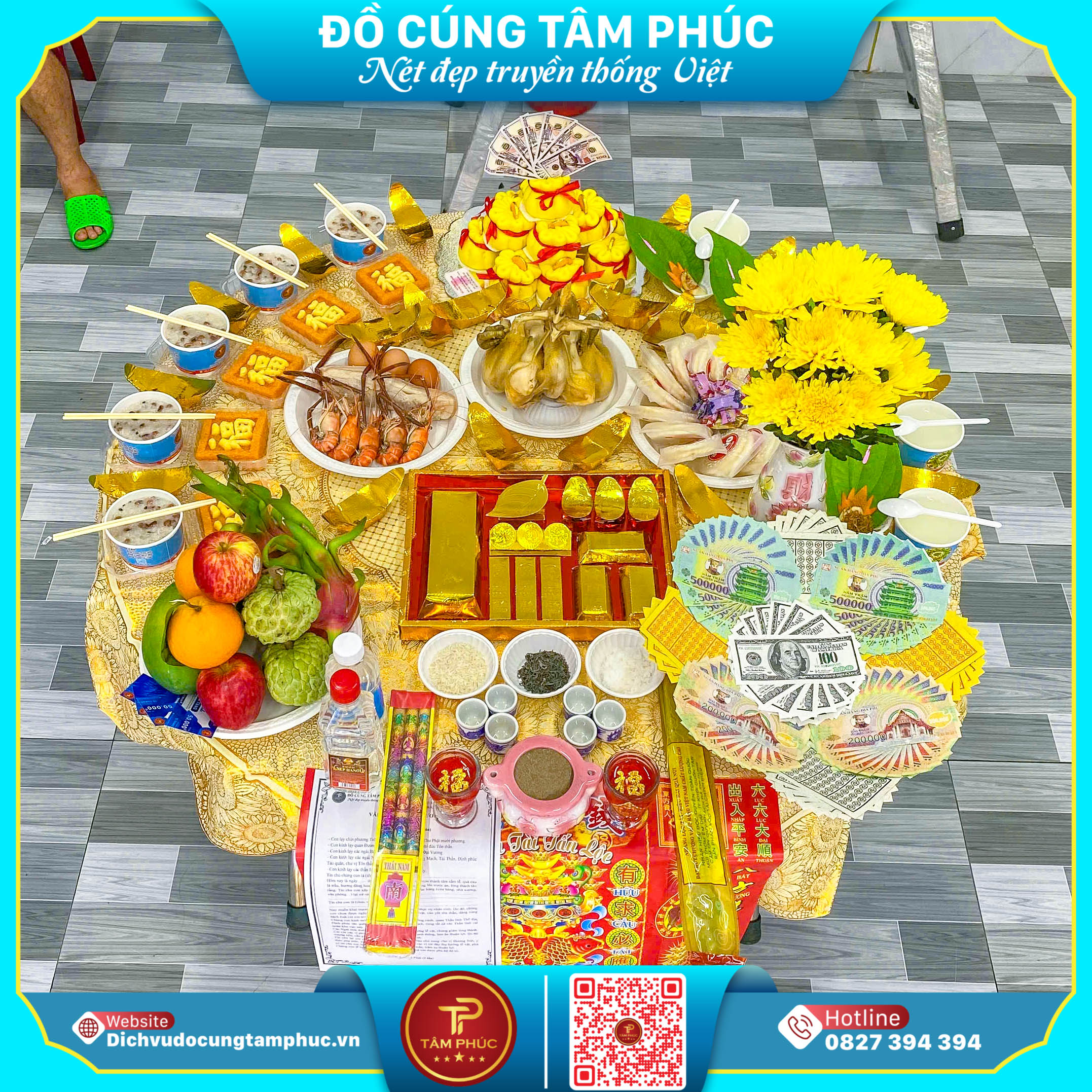 Bộ Tam Sên Lễ Vật Tam Tài Trong Ngày Khai Trương